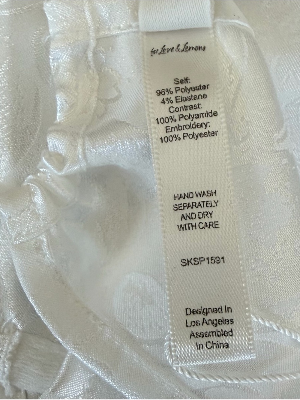 NWT For Love & Lemons Large Baby’s Breath Slip Dress - Picture 7 of 14